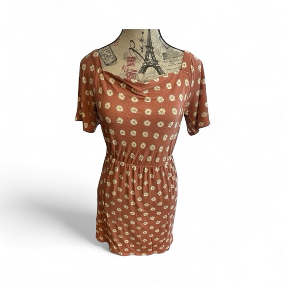 O'Neill Terracotta Floral Midi Dress - Picture 1 of 9